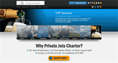 Desktop Screenshot of privatejetscharter.com