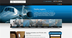 Desktop Screenshot of privatejetscharter.es